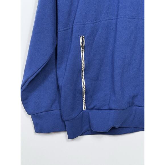 Xersion XLT Big & Tall French Terry Hoodie Blue Depth Soft Touch NWT Streetwear - Picture 7 of 13
